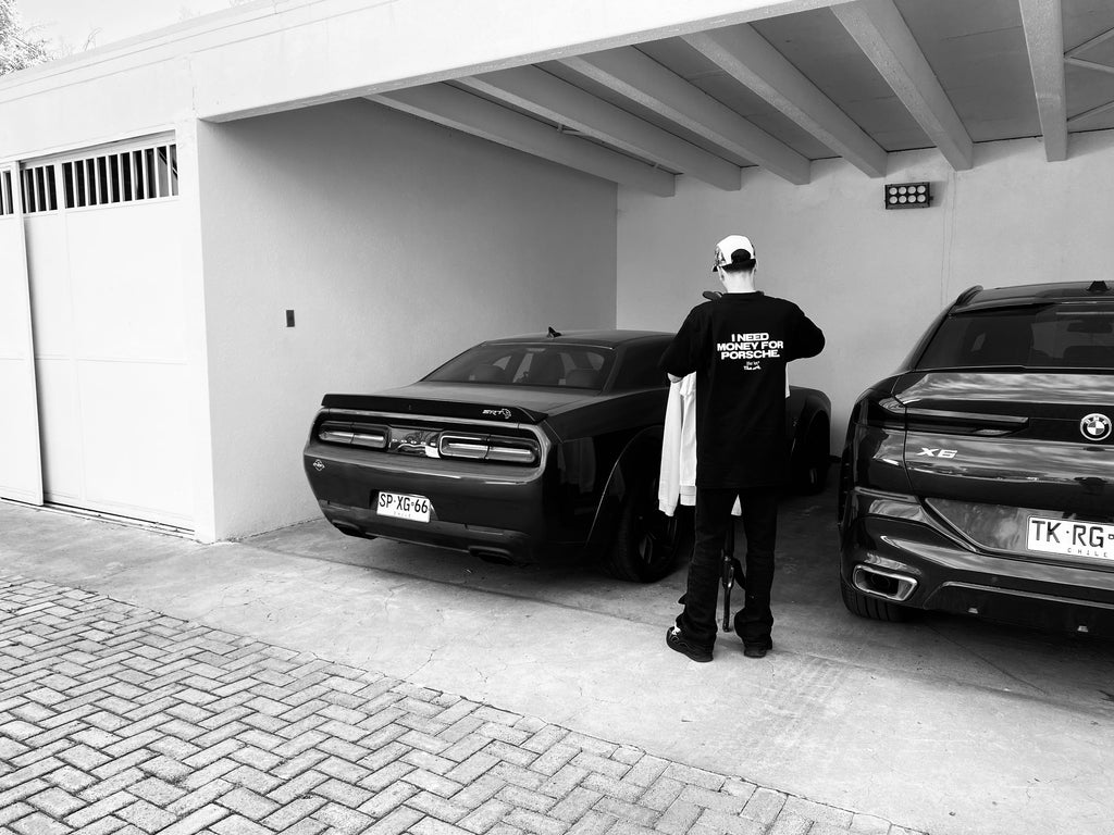 I NEED MONEY FOR PORSCHE TEE – THE ART